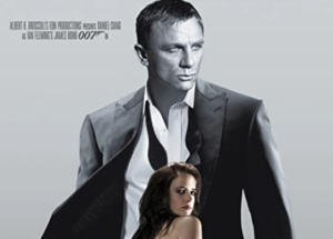 映画『007カジノロワイヤル』のジェームズ・ボンドとヴェスパー