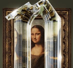 『ナイブズ・アウト2 グラスオニオン』のモナリザの絵画